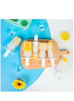 KASTWAVE 6 Cavities Popsicle Molds, Reusable Popsicle Maker Easy Release Ice Pop Molds Silicone Popsicle Molds  - Image 3