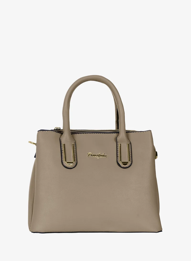 بارا جون حقيبة يد نسائية Para John – شنطة جلد صناعي بتصميم أنيق مع مقبض علوي وحزام قابل للفصل