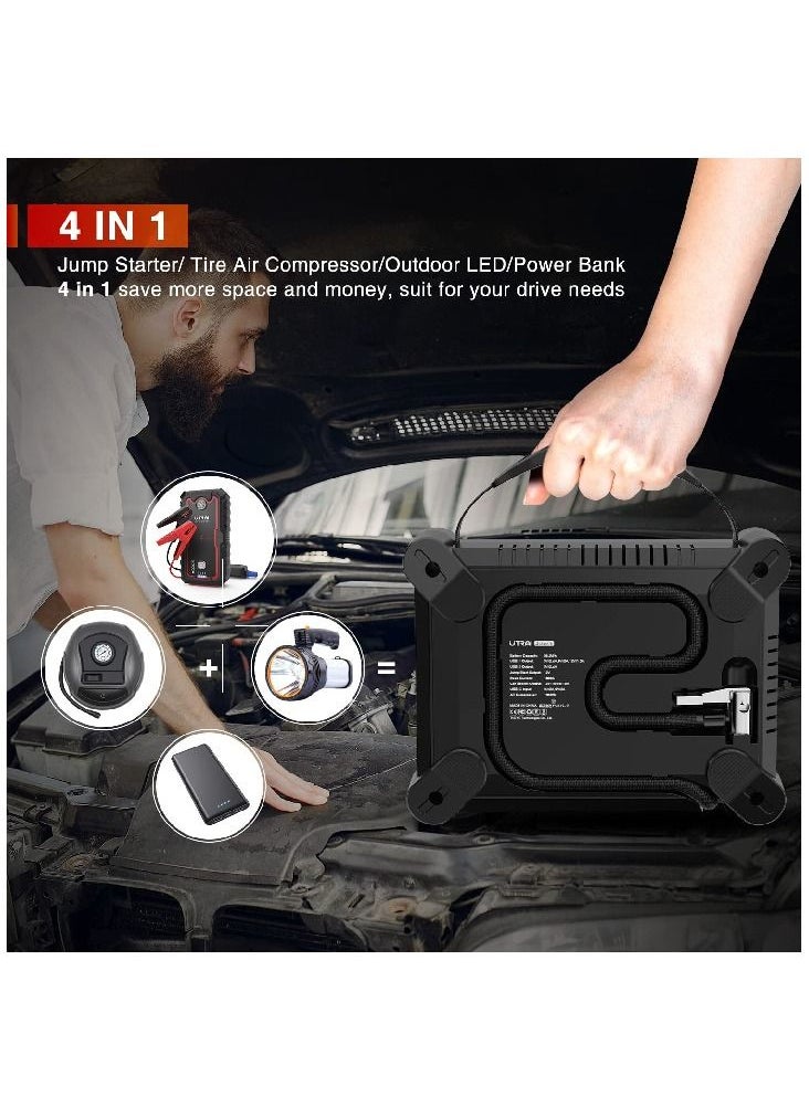 UTRAI - Jump Starter with Air Compressor, UTRAI Jstar 6 1800A Car Battery Starter with 120PSI Digital Tire Inflator - Image 1