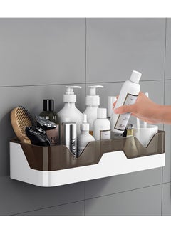 Generic Wall-Mounted Shower Caddy, Waterproof Bathroom Organizer, Shower Rack with Drainage Holes, Suitable for Shampoo, Shower Gel, Spice Bottles, and Toothbrush Holders  - Image 1