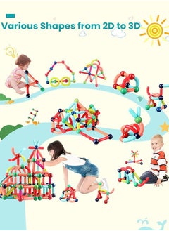 Generic Magnetic Stick Magnetic Building Blocks for Kids: STEM Educational Learning Toys - Montessori Fun Indoor Preschool Activity Gifts for kids 3+ years  - Image 5