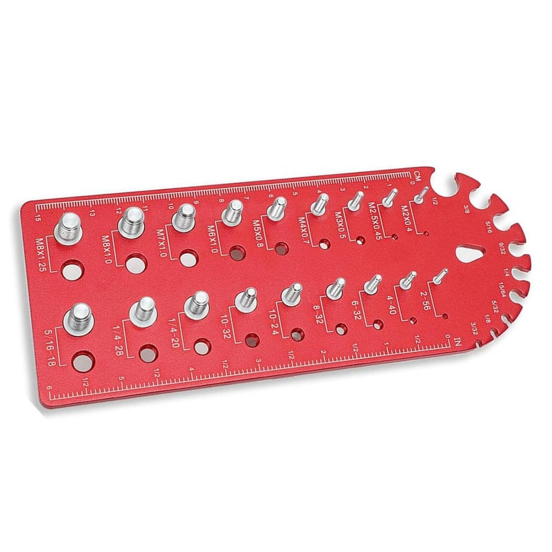 Aluminium Alloy Nut Thread Checker Accurate Metric Screw Size Identification Tool - Image 5