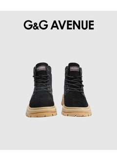 G&G AVENUE Boots for Women Ladies Martin Boots Winter Motorcycle Boots Lace Up Shoes Ladies Casual Thick Sole  - Image 2