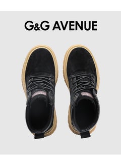 G&G AVENUE Boots for Women Ladies Martin Boots Winter Motorcycle Boots Lace Up Shoes Ladies Casual Thick Sole  - Image 3