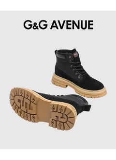 G&G AVENUE Boots for Women Ladies Martin Boots Winter Motorcycle Boots Lace Up Shoes Ladies Casual Thick Sole  - Image 4
