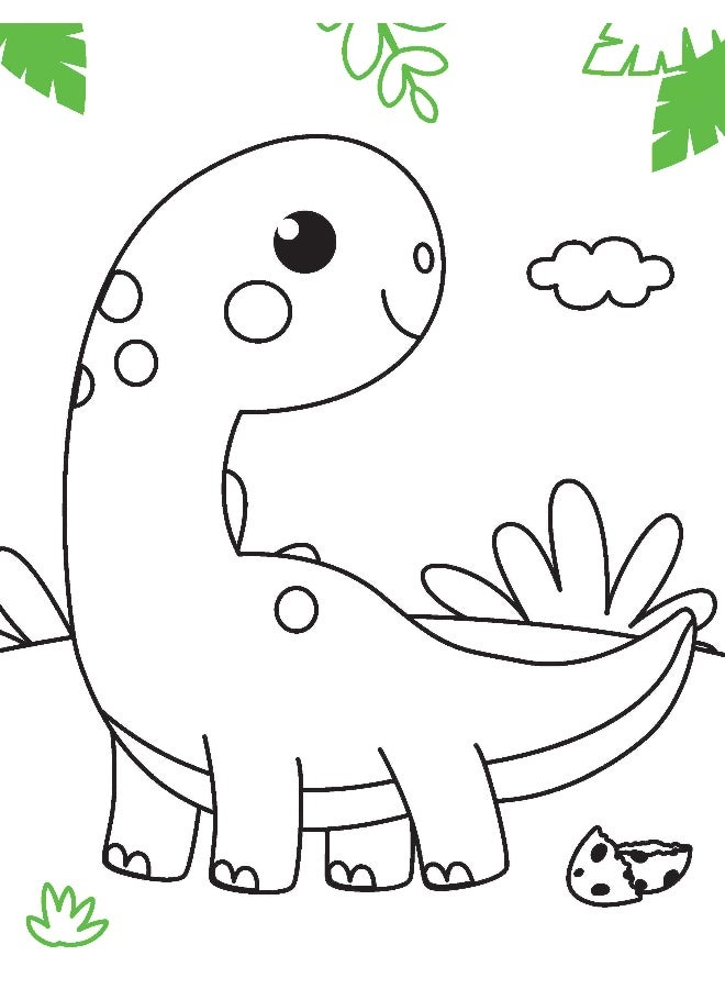 Dreamland Dinosaur Neon Colour and Sticker Dots Book  Over 500 Stickers - Image 2