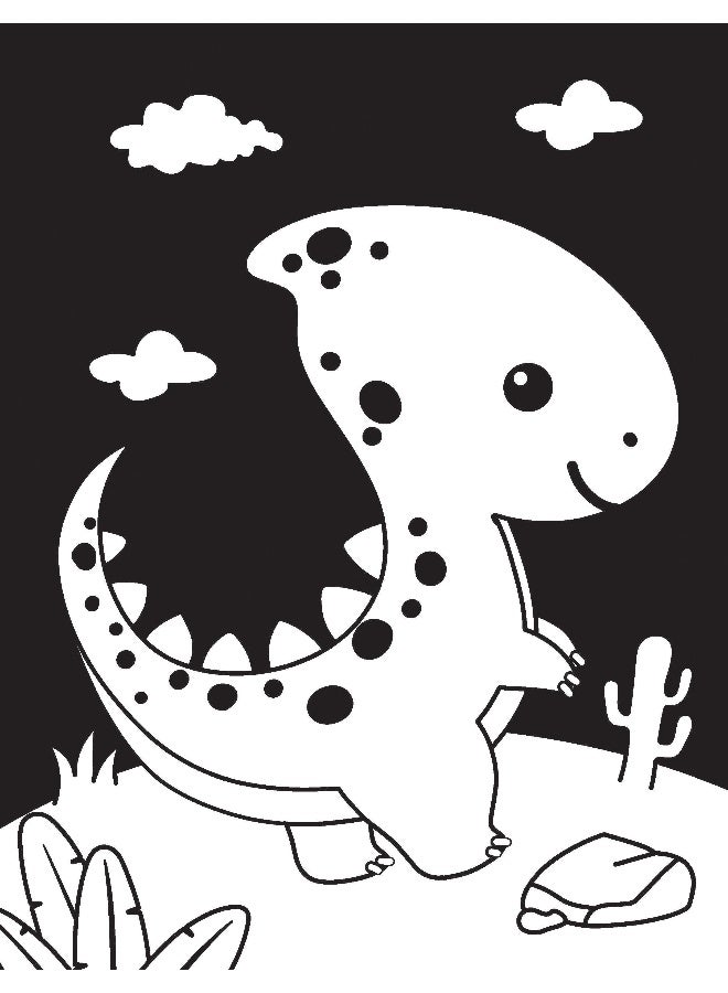 Dreamland Dinosaur Neon Colour and Sticker Dots Book  Over 500 Stickers - Image 3
