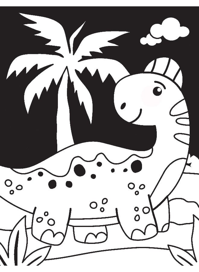 Dreamland Dinosaur Neon Colour and Sticker Dots Book  Over 500 Stickers - Image 5