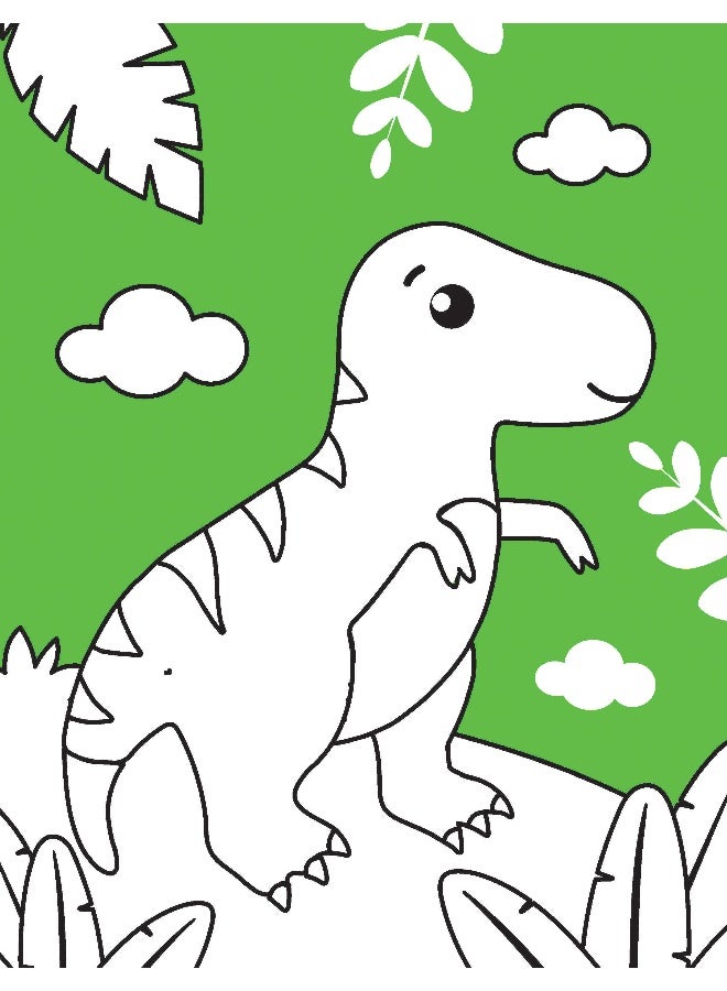 Dreamland Dinosaur Neon Colour and Sticker Dots Book  Over 500 Stickers - Image 4