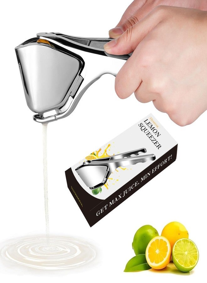 Elyssnova Lemon Squeezer Stainless Steel, Heavy - duty Lime Squeezer, Manual Citrus Squeezer, Manual Juicer That Easily Squeezes Out All the Juice - Image 1