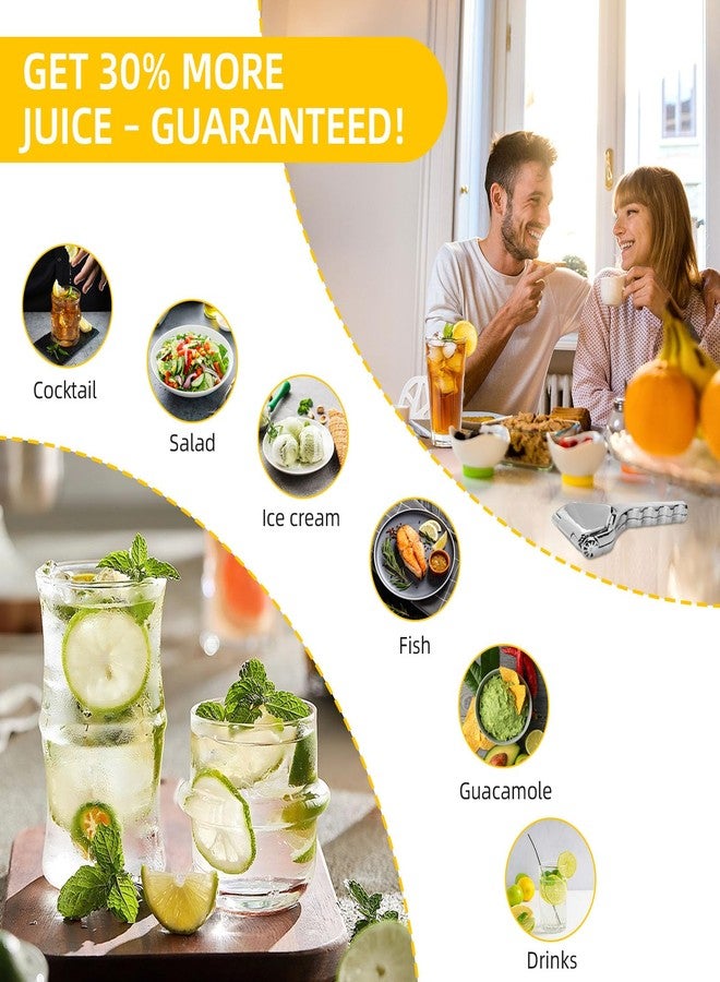 Elyssnova Lemon Squeezer Stainless Steel, Heavy - duty Lime Squeezer, Manual Citrus Squeezer, Manual Juicer That Easily Squeezes Out All the Juice - Image 3