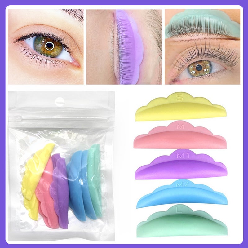 Selling Perm Eyelash Sunflower Edge Patch Eyelash Simple Perm Aid Tool Color Silicone Gasket - Image 5