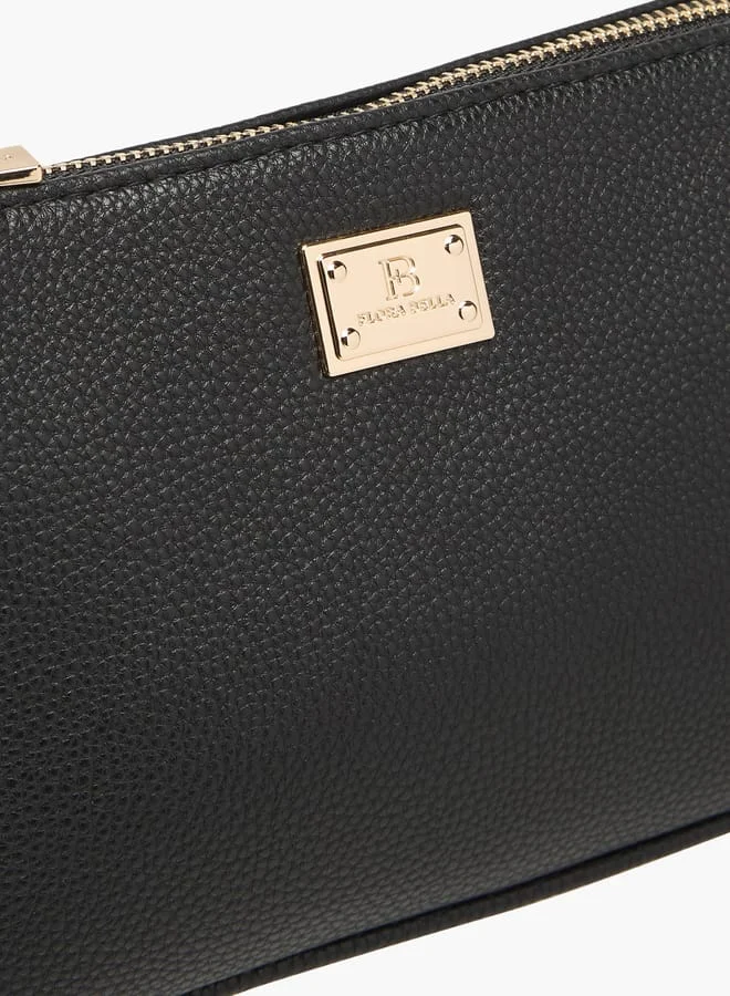 فلورا بيلا من شو إكسبرس Womens Textured Shoulder Bag With Zip Closure And Chain Strap