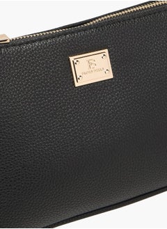 Flora Bella By Shoexpress Womens Textured Shoulder Bag With Zip Closure And Chain Strap  - Image 4