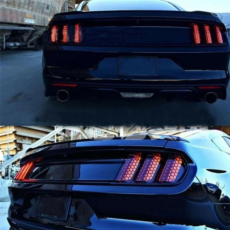 Car Tail Lights Honeycomb Decor Stickers Cuttable Auto Car Rear Tail Light Lamp Honeycomb StylingTaillight  Decals Accessories - Image 4