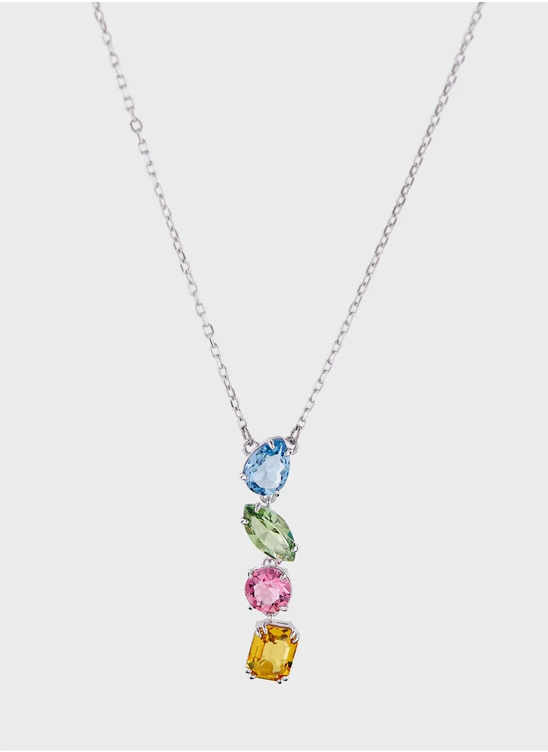 SWAROVSKI Gem Pendant Detail Long Necklace