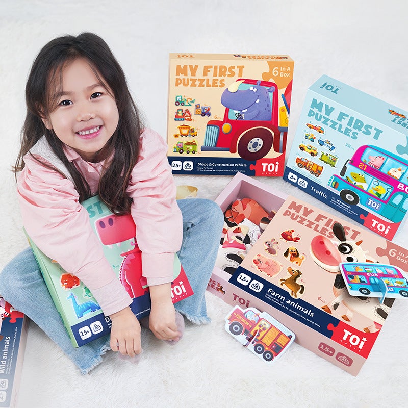 Toi Tuyi Large Double-Sided Kidsren'S Puzzle Cognitive Toddler Baby Boy And Girl 2-3 Years Old Early Education Toys - Image 2
