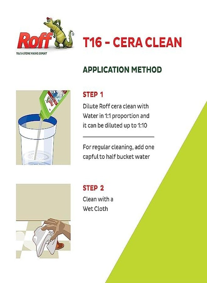 Roff Cera Tile Cleaner,500ml Floor and Ceramic Cleaner, Disinfectant Concentrated Liquid for Tough Stains,Multi-surface Floor and Tile Cleaner -(Roff 32633) - Image 2