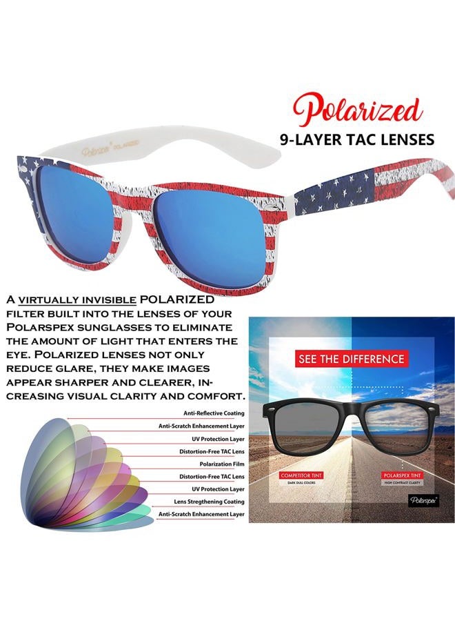 PolarSpex Mens Sunglasses - Retro Sunglasses for Men, Polarized Sunglasses for Womens - Cool Shades for Driving, Fishing - Image 3