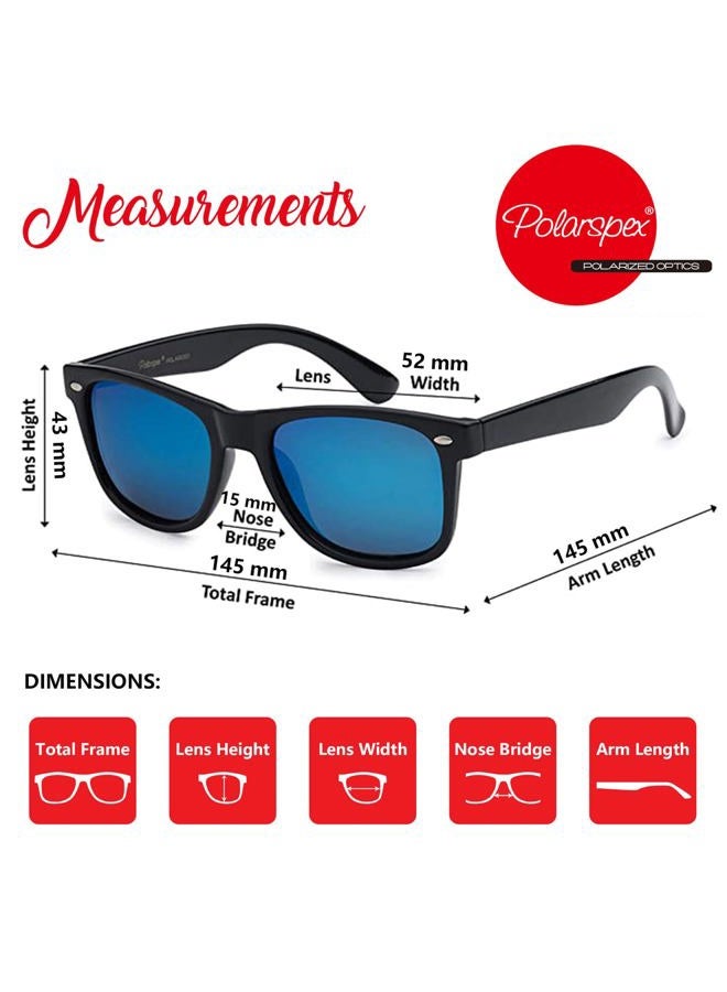 PolarSpex Mens Sunglasses - Retro Sunglasses for Men, Polarized Sunglasses for Womens - Cool Shades for Driving, Fishing - Image 4