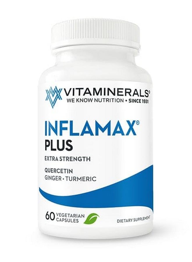 Vitaminerals فيتامينيرالز® 121+ إنفلامكس® بلس | كيرسيتين | إنزيمات بروتوليتية | زنجبيل | كركم | كبسولات نباتية - Image 1