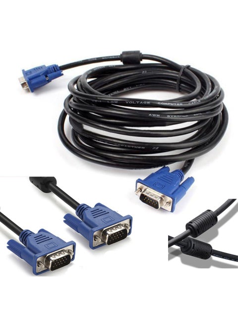10M Original VGA Display Cable Projection Screen Monitor LCD TV - 10 Meters