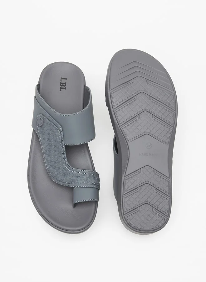 LBL by Shoexpress Men's Textured Slip-On Arabic Sandals