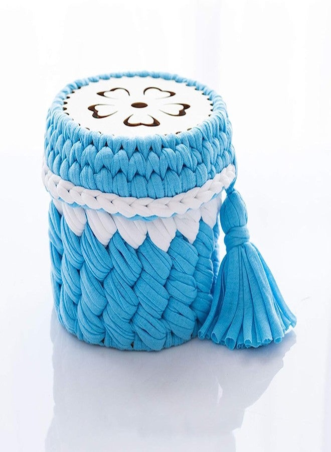 Cliths 3 Pcs 5.9 inch Circular Crochet Yarn Basket Bottom for Making Crochet Knitting Bag Yarn Storage, Easy to Use - Image 2