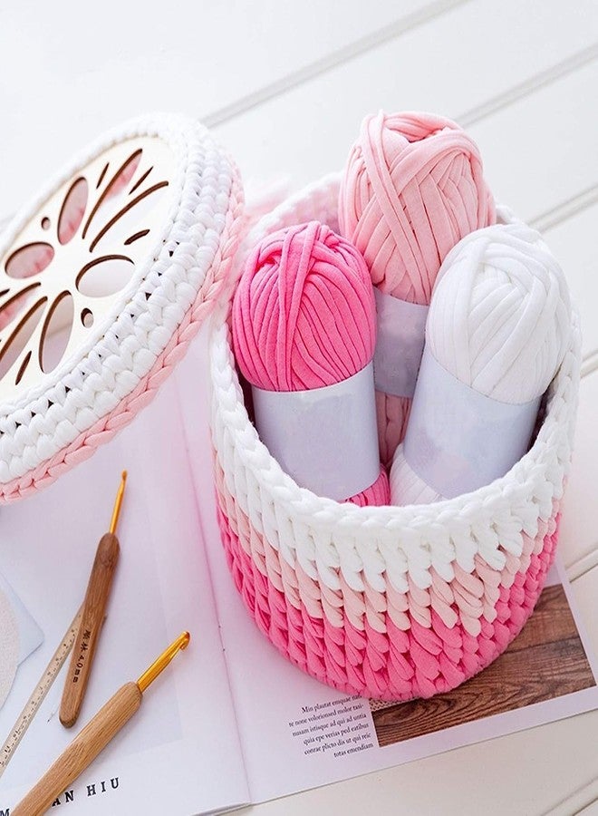 Cliths 3 Pcs 5.9 inch Circular Crochet Yarn Basket Bottom for Making Crochet Knitting Bag Yarn Storage, Easy to Use - Image 3
