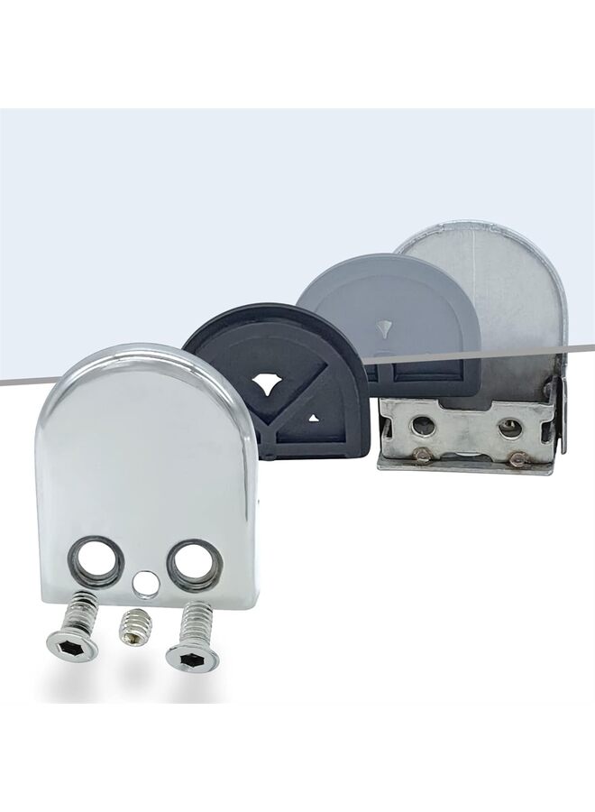 6pcs Glass Clamps 6-8mm Square Glass Clamps, Stainless Steel 304 Glass Clamps Adjustable Glass Bracket for Balustrade Staircase Handrail, with Hexagonal Wrench - Image 5