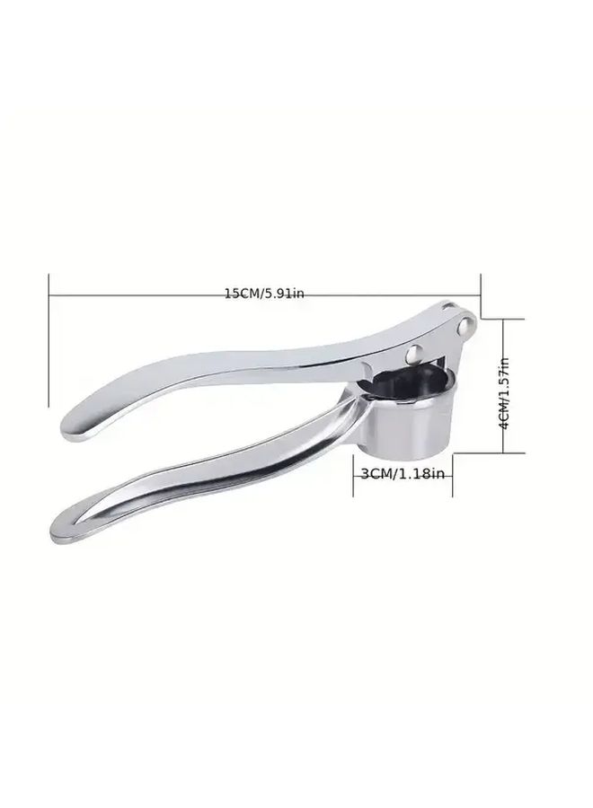 Mash The Garlic Artifact Premium Stainless Steel Garlic Press Easy Clean Durable Ginger Crusher Ergonomic Handle - Image 3