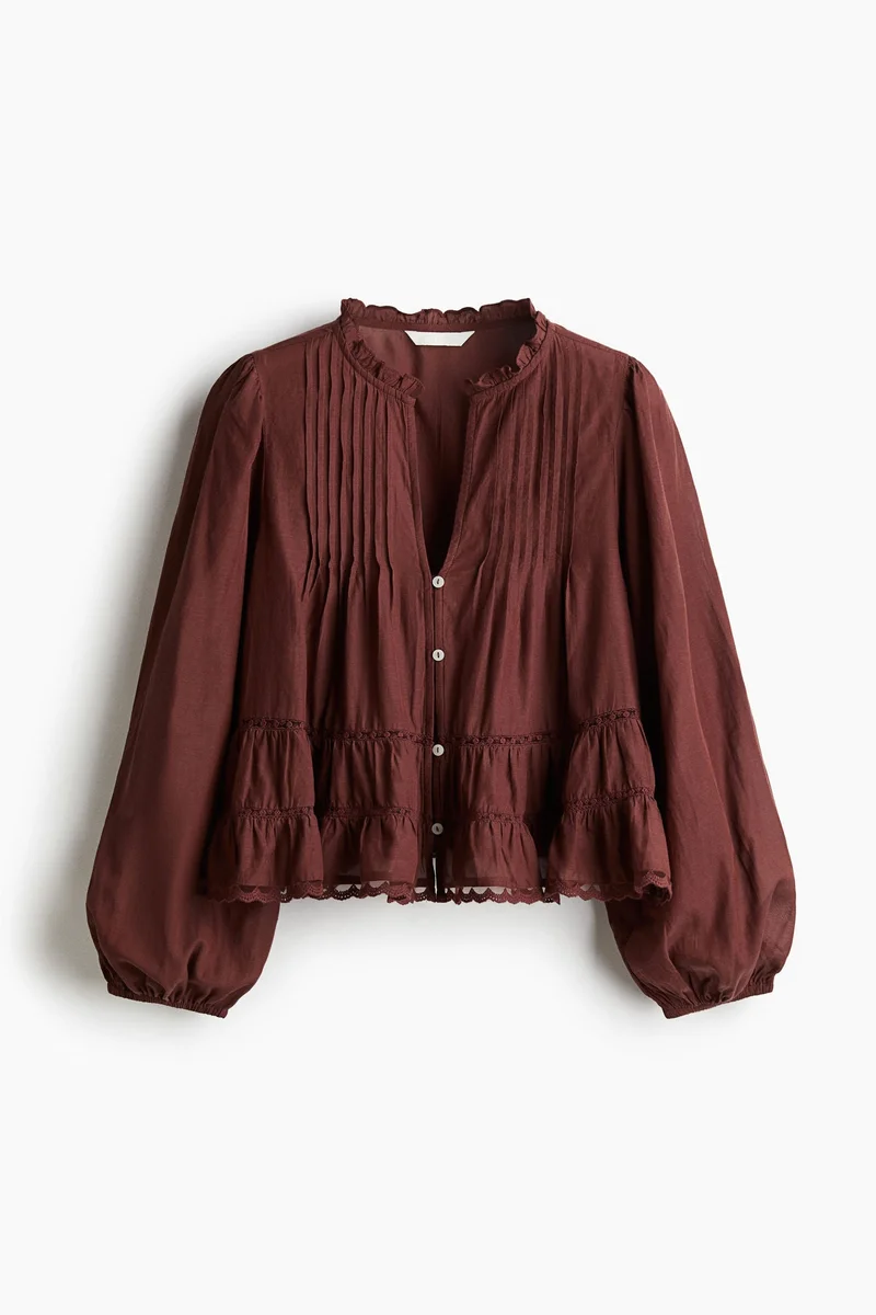 H&M Pintucked blouse