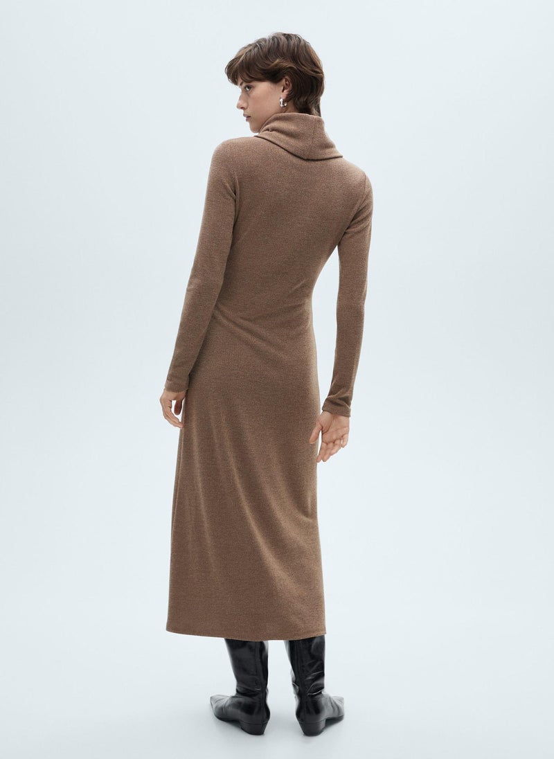 Turtleneck Knit Dress
