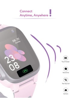 GREEN LION Smart Watch for Kids Series 1 with GPS / SIM Card Slot/ SOS Alarm/ HD Touch Screen/ Voice Chat/  Contact Calls and Flashlight - Pink  - Image 2