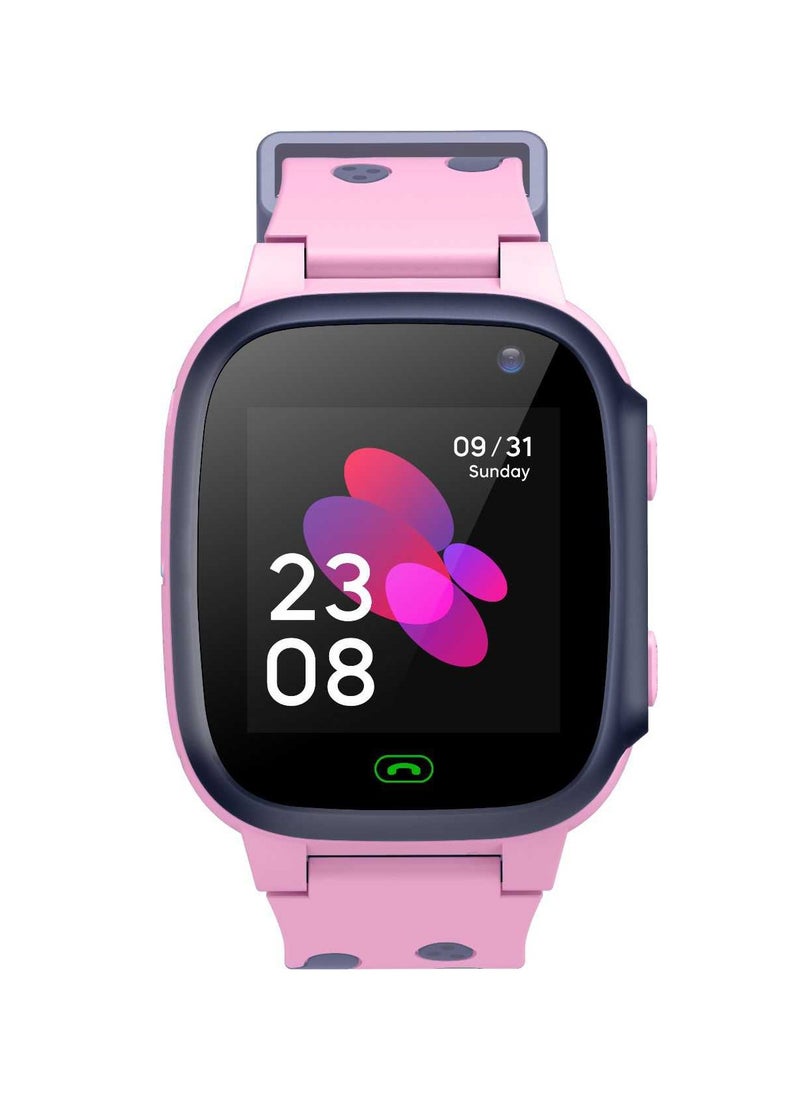GREEN LION - Smart Watch for Kids Series 1 with GPS / SIM Card Slot/ SOS Alarm/ HD Touch Screen/ Voice Chat/  Contact Calls and Flashlight - Pink - Image 1