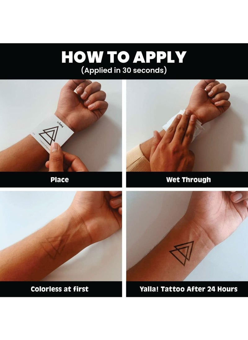 Le Inka - Le Inka Temporary Tattoos Water-Permeable Breathable Long Lasting Lasts 1-2 Weeks Premium Plant-Based Men & Women Never Regret - Image 1