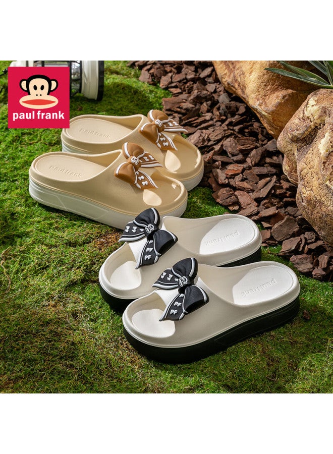 Paul Frank Big Mouth Monkey Slippers Summer Women's Bow Indoor Outdoor Casual Home Slippers 6027 Pink Size 36-37 - Image 4