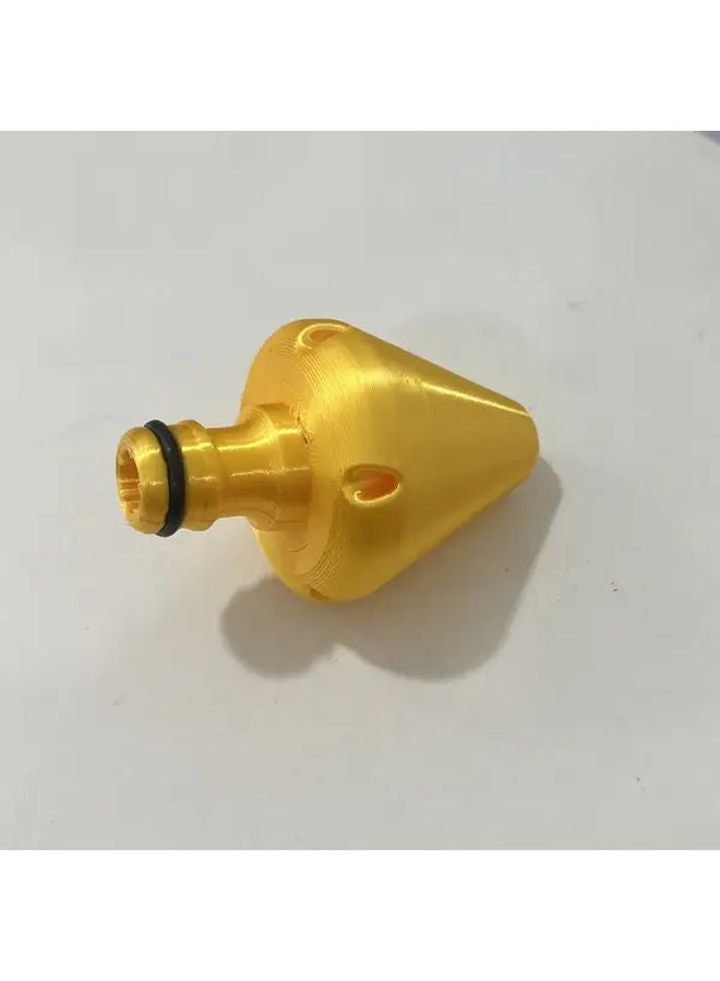 Yellow Manual Drain Pipe Cleaner Removes Hair Soap Scale Ergonomic Handle - Image 1