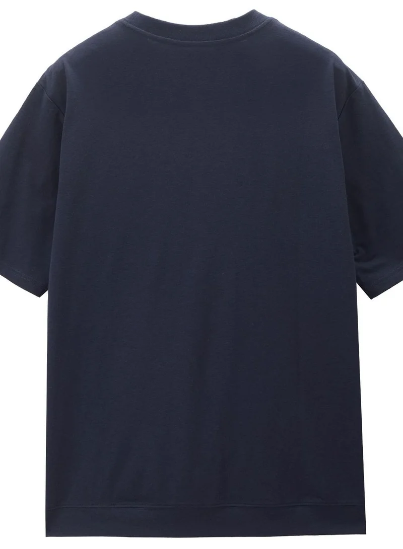 Giordano  Men Regular Cotton Linen Blend Tee for Men | Best Price UAE