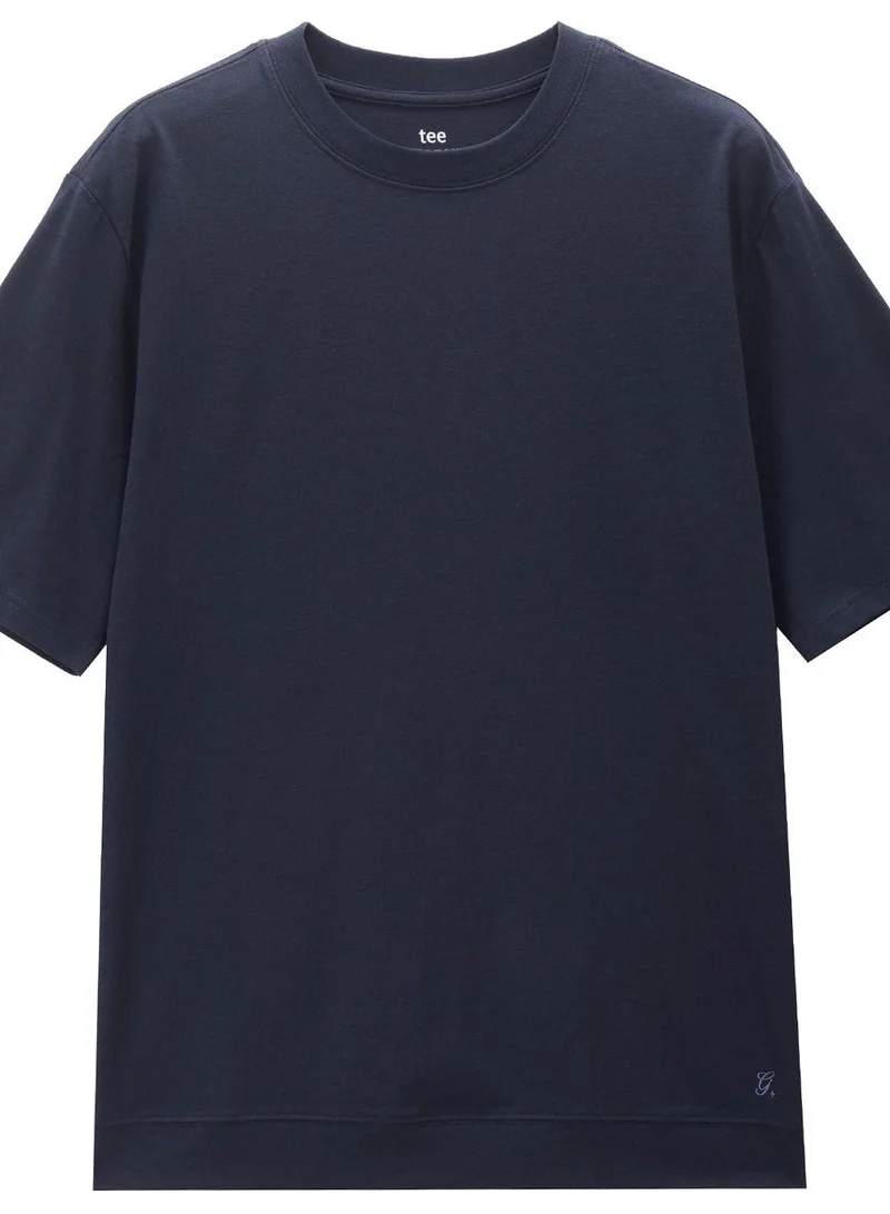 Giordano  Men Regular Cotton Linen Blend Tee for Men | Best Price UAE