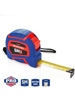 WORKPRO WP261009 5MX19MM/16FT. Nylon Coated Yellow Steel Tape Measure  - Image 1