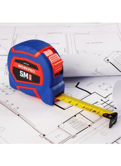 WORKPRO WP261009 5MX19MM/16FT. Nylon Coated Yellow Steel Tape Measure  - Image 4