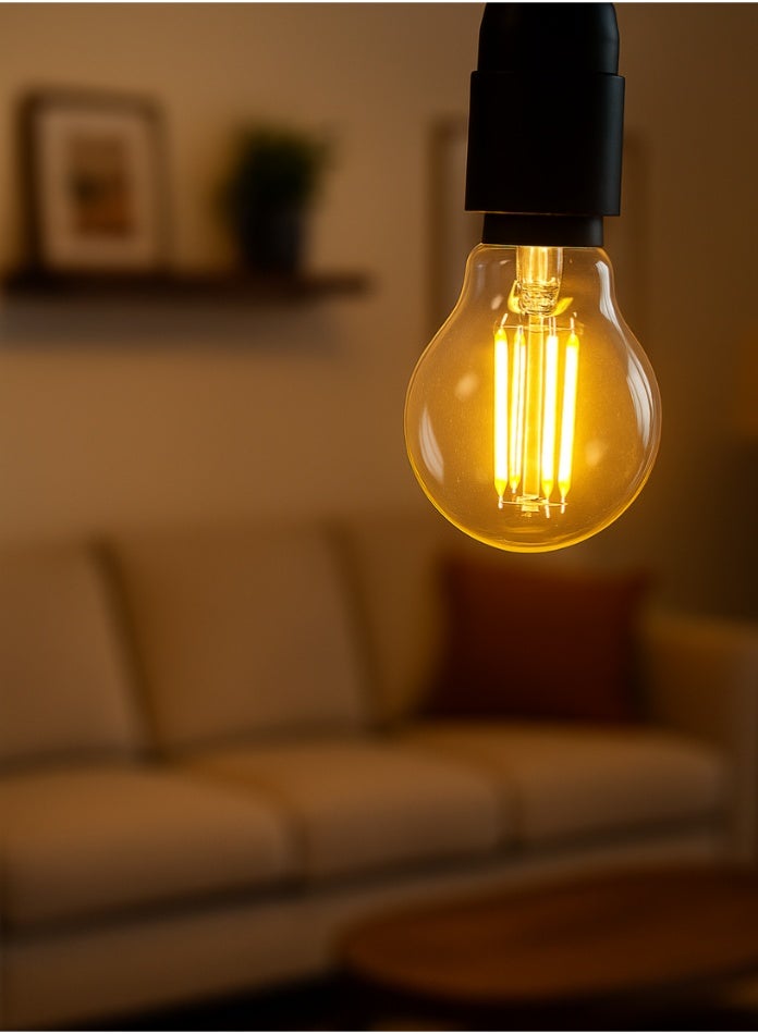 MODI LED Filament Bulb G45 4W E27 Amber Warm White – 480 Lumens, 360° Beam Angle, Long Lifespan Energy Saving Light - Image 2