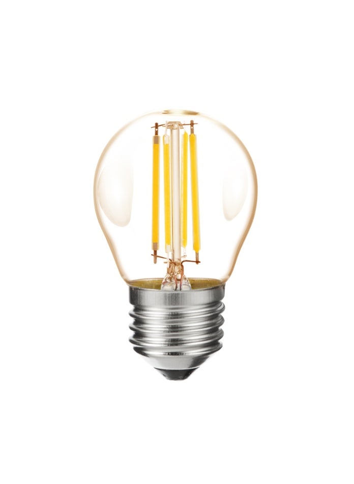 MODI LED Filament Bulb G45 4W E27 Amber Warm White – 480 Lumens, 360° Beam Angle, Long Lifespan Energy Saving Light - Image 1