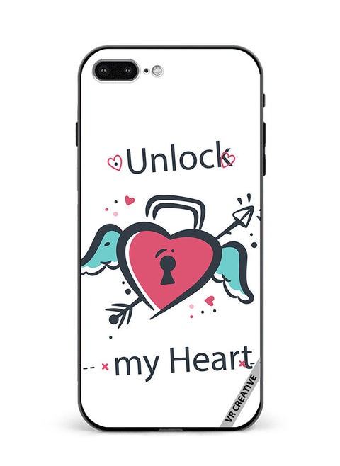 Protective Case Cover For Apple iPhone 7 Plus/8 Plus Unlock My Heart Design Multicolour