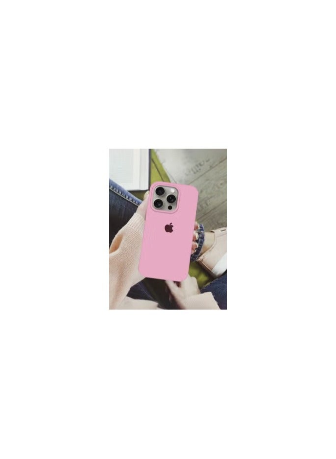 CATANES iPhone 15 Pro Max Case Silicone Case Full Body Protective Cover Shockproof Slim Phone Case Anti-Scratch Soft Microfiber Lining Pink - Image 2