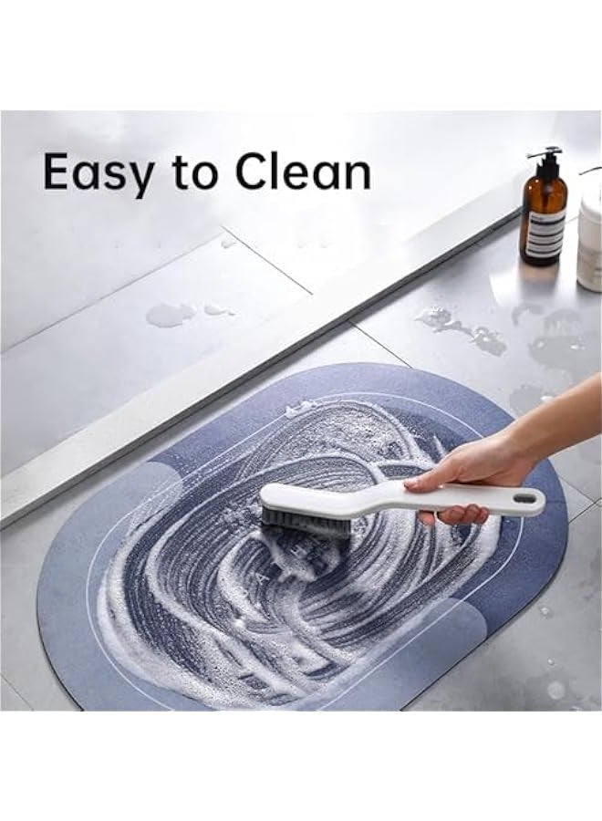 Beauenty Super Absorbent Floor Mat 60 * 40CM, Quick Dry Bathroom Rugs Anti-Slip, Memory Foam Bath Carpet Entrance Rugs for Bathtubs Door Mat, Toilet, Bathroom - Image 4
