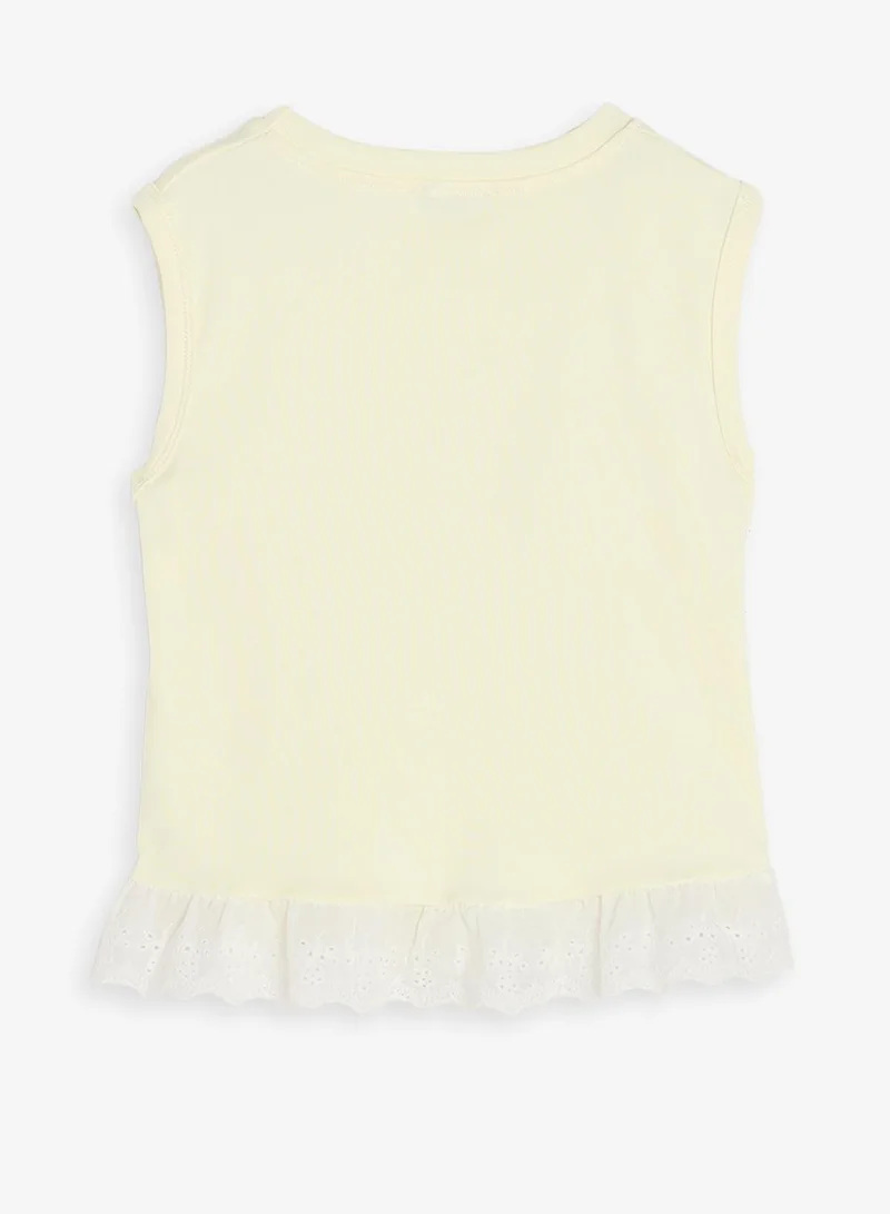 Pinata  Sleeveless Lace Detail Top for Women | Best Price UAE