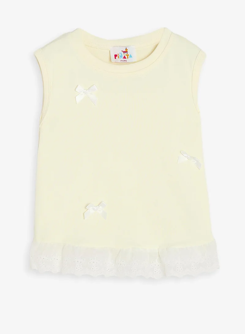 Pinata Sleeveless Lace Detail Top