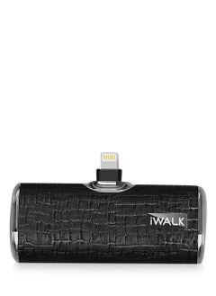 iWalk iWALK Small Portable Power Bank 4500mAh Power Bank, Lightining-Type Leather-Black  - Image 1